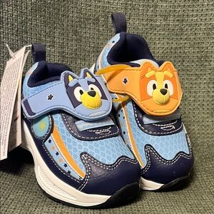Stride Rite Blue and Orange Kids Sneakers